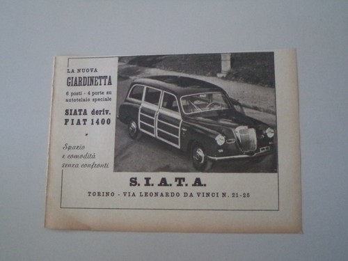 Advertising pubblicità 1952 - pubblicità,