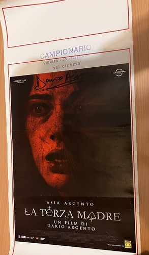 Locandina autografata dario - autografata,