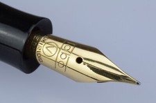 Tabo "V" Stilografica Trasparente-Pistone Nib "Osmiridio" 14Kt-585 Italy 1950s