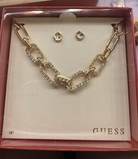 Set collana orecchini guess - e,