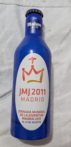 Bottiglia birra jmj - gmg, madrid