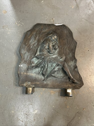 Vecchia scultura madonna - scultura,
