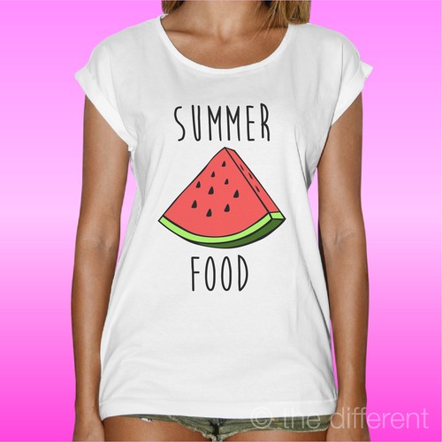 Shirt donna summer food - ",
