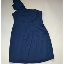 Blue one shoulder evening - shoulder,