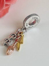 Charm Pendente Harry Potter Occhiali, Ninbus 2000 e Blitz