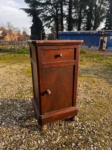 Comodino legno noce - comodino,