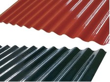 LASTRE ONDULATE IN VETRORESINA BASE CM. L118xH210  COPERTURE TETTOIE