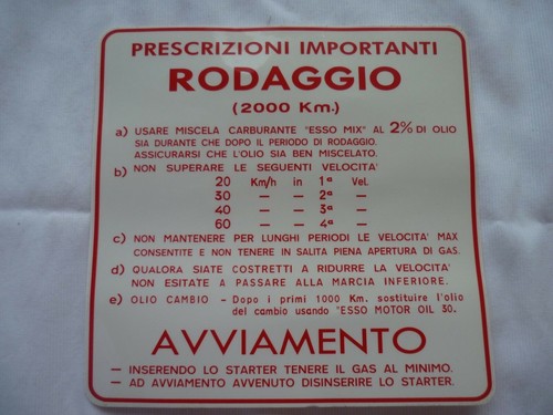 Adesivo vespa running vba - adesivo,