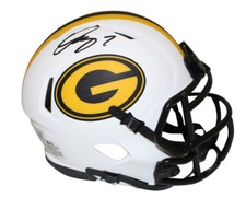 Mini casco lunare Quay Walker autografato Green Bay Packers Beckett 38205