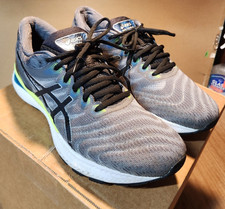 Scarpe da corsa sneakers Asics Gel Nimbus 22 uomo taglia 10 nero grigio 1011A680