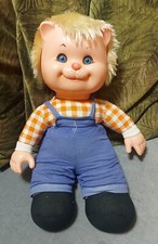 Vintage peluche tipo Effe Gatto cat anni 70 moncicci kiki no furga sebino CM 56