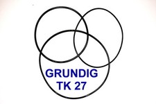 SET CINGHIE GRUNDIG TK 27 REGISTRATORE A BOBINE BOBINA NUOVE FRESCHE FORTI TK27