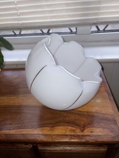 Lampada vintage vetro bianco