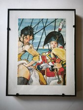 cartolina hugo pratt Manara Nuages lizard el gaucho scritta con cornice