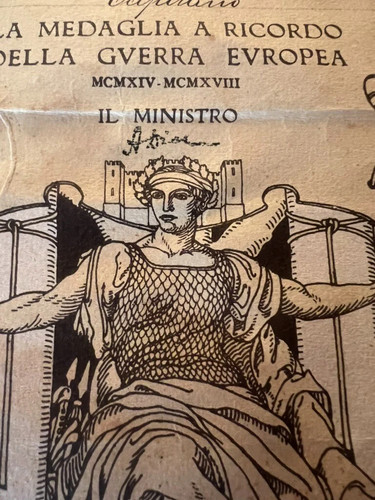 Attestato regno italia - attestato, d'italia