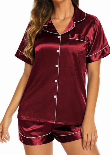 New womens wine red satin - wine, soft