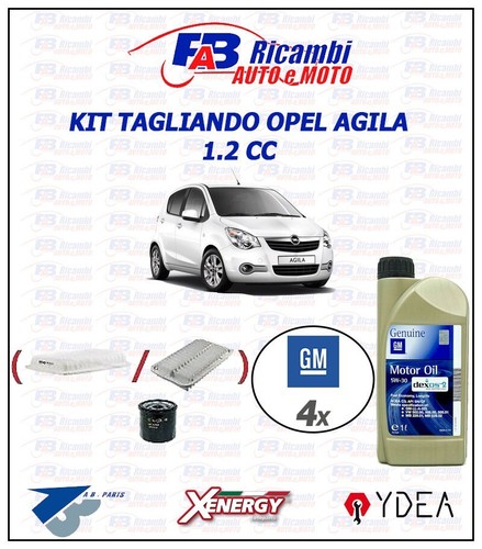Kit tagliando opel agila - agila, 1.2cc