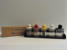 Barattolo barattolo erbe spezie vintage anni 70 mod plastica con portapacchi da parete Kartell epoca NOS