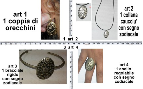 Bracciale orecchini anello - orecchini,