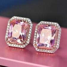 Borchie Diamante Rosa Naturale