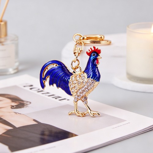 Portachiavi con strass - , gallo