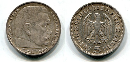 Reichsmark 1935 argento - 5,