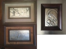 3 Quadri In Argento 925 Brunel