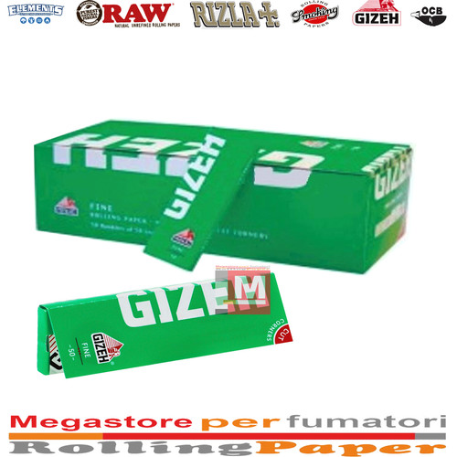 Cartine gizeh fine verde green - fine,