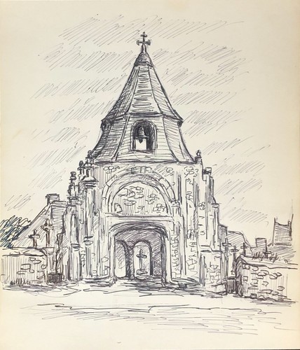 Daoulas porche clocher - du, de