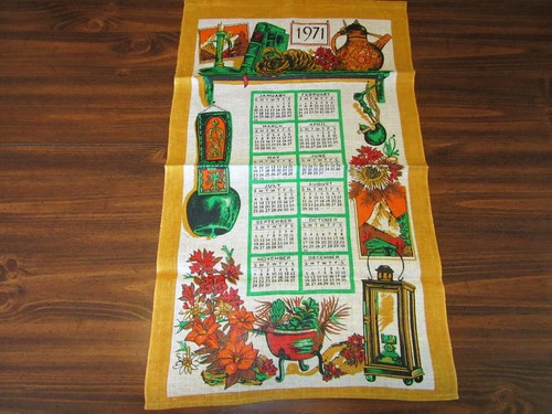 Asciugamano calendario 1971