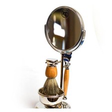 Set completo da barba Il Ceppo Beethoven specchio pennello tasso rasoio Fusion