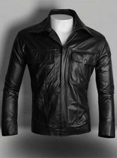 Costume giacca uomo pelle nera