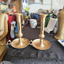 Coppia portacandele vintage in