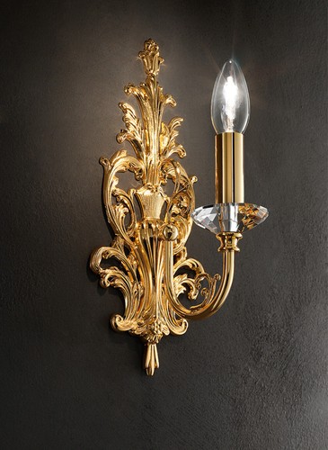 Applique ottone cristallo - in,