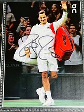 ROGER FEDERER signed Tennis
