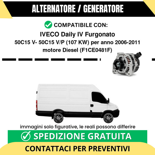 Alternatore iveco daily - alternatore, iv