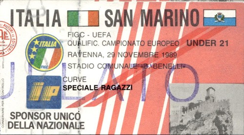 Biglietto stadio italia san - stadio,