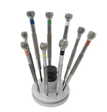 Cacciaviti Orologiaio 9 misure con base numerata