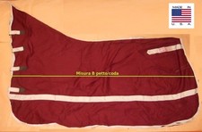 Coperta cotone passeggio cooler show blanket collo cavallo BMB bordeaux M 72-76 