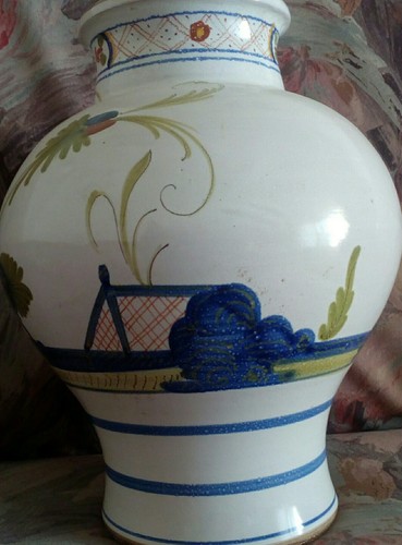 Vaso dipinto mano vintage - vaso,