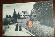 Cartolina d'epoca paesagg Italia Lombardia Varese Masnago Villa Banfi