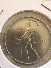 Moneta 50 LIRE ITALIA  1960