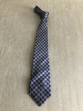 Gucci Vintage originale cravatta pura seta fantasia blu uomo/ man tie