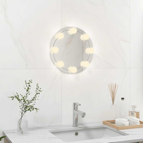 Wall mirror with led light - with,