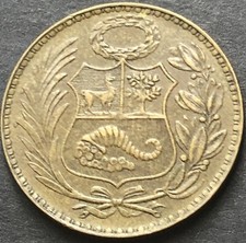 PERU 1942 - 1/2 MONETA D'ORO