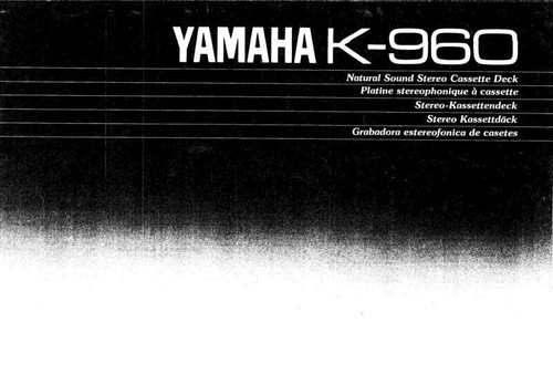 Yamaha 960 cassette deck - cassette,