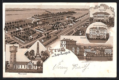 Litografia lager lechfeld - litografia,