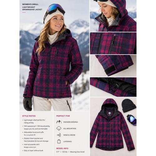 Giacca snowboard leggera