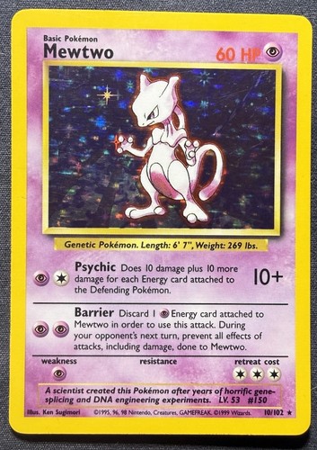 Pokémon tcg mewtwo 102 - tcg, 10/102