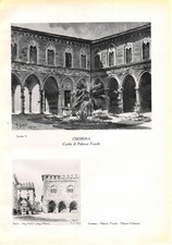 Stampa antica CREMONA Palazzo
